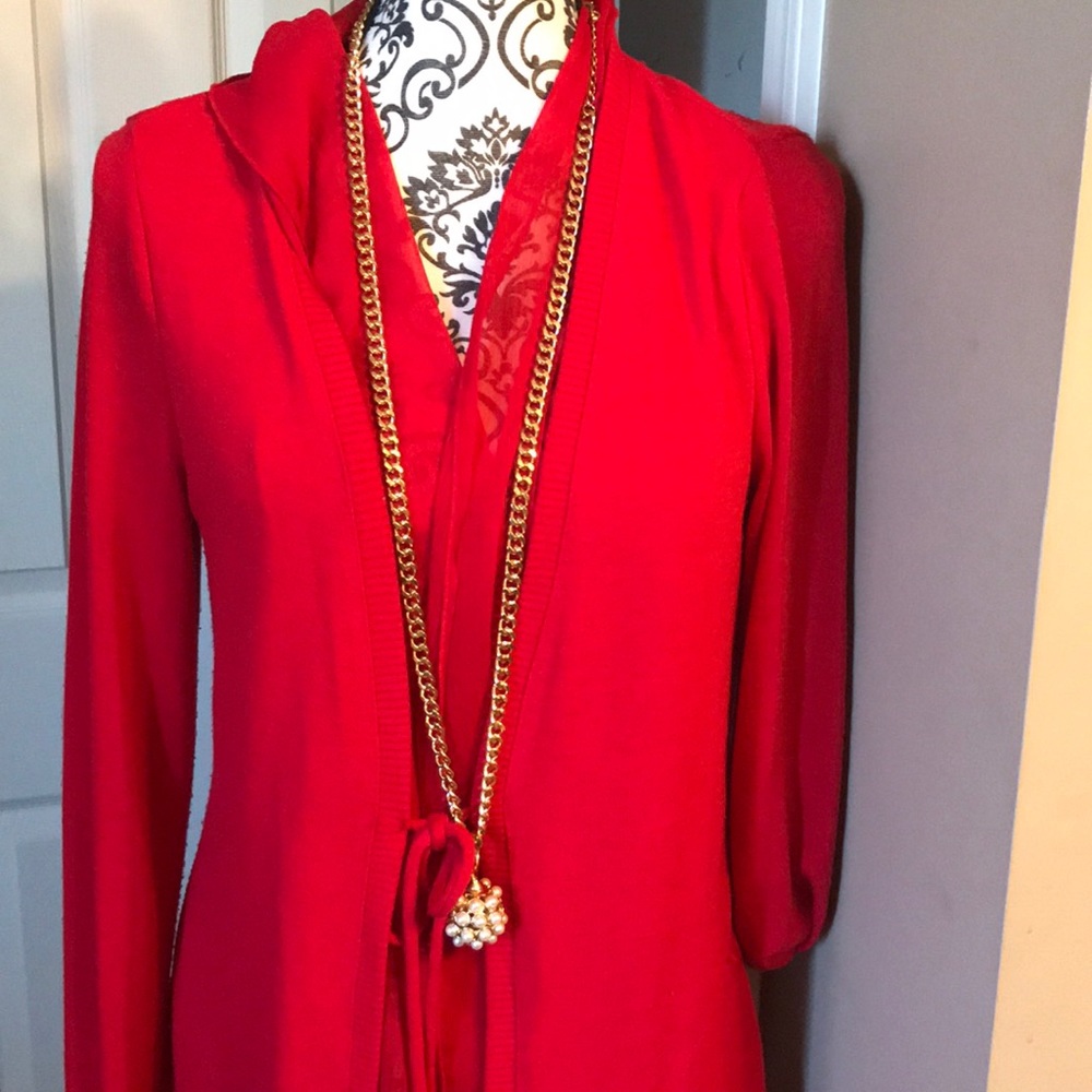 New direction Red sweater